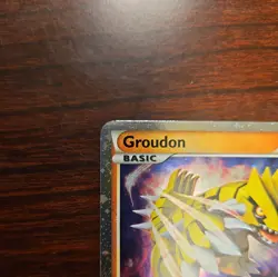 GROUDON SL4 *SHINY* POKEMON CALL OF LEGENDS UR HOLO FOIL TCG CARD 2010 NM - Image 5