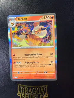 Flareon Holo NM 136/165 Scarlet & Violet 151 Pokemon Card Near Mint - Image 1