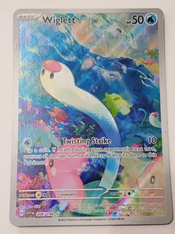 Pokemon Card - Wiglett Scarlet & Violet Base Set 206/198 Illustration Rare Holo - Image 1