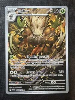 Pokemon TCG Shiftry 163/162 Temporal Forces Illustration Rare Card NM Condition - Image 1