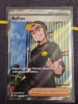 Pokemon TCG Ruffian 181/159 SV09: Journey Together Ultra Rare Card NM 181/159 - Image 1