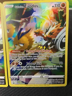 Pokemon Two GALARIAN ZAPDOS SWSH283 cards- Crown Zenith - RARE HOLO PROMO - MINT - Image 4