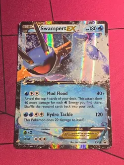 Pokemon 2015 XY Promos Swampert EX Holo Black Star Promo Card # XY55 SEE PICS - Image 1