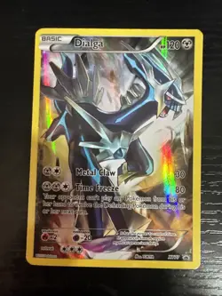 Pokemon Card - Dialga XY77 Mythical Collection Black Star Promo Full Art XY - LP - Image 1