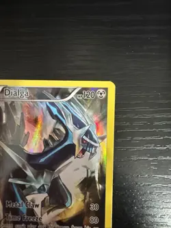 Pokemon Card - Dialga XY77 Mythical Collection Black Star Promo Full Art XY - LP - Image 3