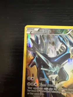 Pokemon Card - Dialga XY77 Mythical Collection Black Star Promo Full Art XY - LP - Image 4