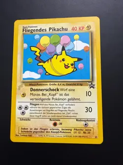 CB Flying Pikachu Fliegendes World Collection Promo Card - Gold Tail Stamp - Image 1