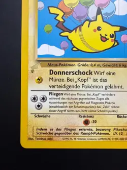 CB Flying Pikachu Fliegendes World Collection Promo Card - Gold Tail Stamp - Image 5