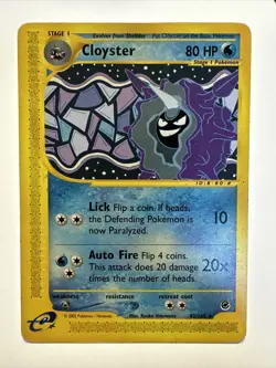 Cloyster 42/165 Expedition Base Set Rare WotC Vintage Pokemon Card LP - Image 1