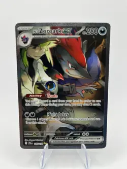 N’s Zoroark EX SIR 185/159 English Journey Together Pokemon TCG Card - Image 1