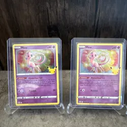 Pokemon TCG Mew Celebrations Holo Rare Card 011/025 4X Lp - Image 2