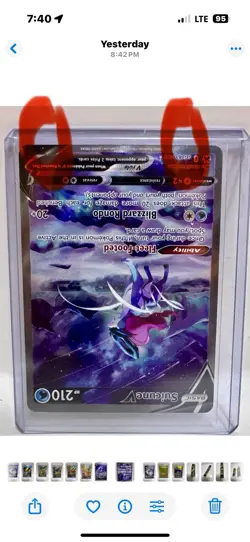 Pokemon TCG Suicune v GG38/GG70 Crown Zenith Ultra Rare Holo Card #10 - Image 4