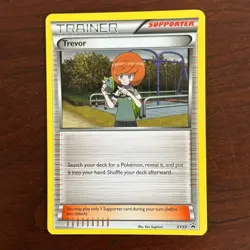 Trevor XY33 Non Holo Black Star Promo Pokemon Card - Image 1
