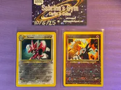Scizor Entei Reverse Holo 33 34 Black Star Promo Rare Pokemon Card - Image 1