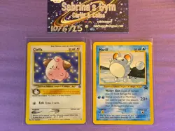 Marill Cleffa 29 31 Black Star Promo Rare Pokemon Cards - Image 1