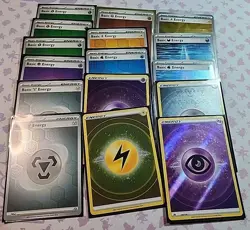 Pokemon TCG Holo Energy Lot - 16 Cards Stellar Crown & Crown Zenith White Flare - Image 1