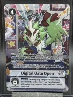 Digimon TCG Digital Gate Open Bandai Card Games Fest 25-26 Stamp Exclusive Promo - Image 1