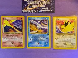 Moltres Articuno Zapdos 21 22 23 Black Star Promo Rare Pokemon Cards - Image 1