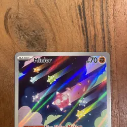 Pokemon TCG Minior Card 201/182 Paradox Rift Holo Illustration Rare NM Condition - Image 3
