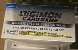 Bandai Digimon Card Game BT01-03 Release Special Booster Ver.1 Booster Box 811039034320 - Image 5
