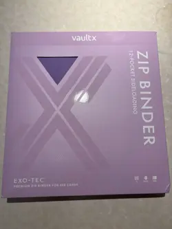 Vault X Exo-Tec - Purple 12 Pocket Zip Binder - Fits 480 Cards - New - Image 1