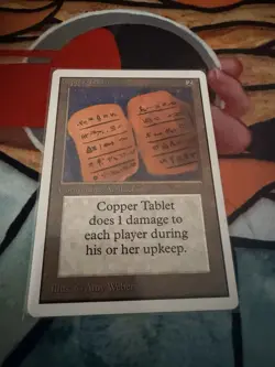 Copper Tablet Unlimited MTG Magic the Gathering CCG card - Image 1