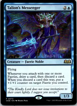 Magic the Gathering HP Talion's Messenger Wilds of Eldraine MTG Free Shipping! - Image 1