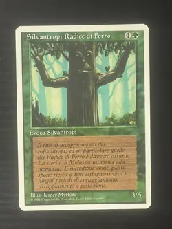 Magic MTG Italian Revised Ironroot Treefolk Artist Proof Near Mint Only 50 Exist - Image 1