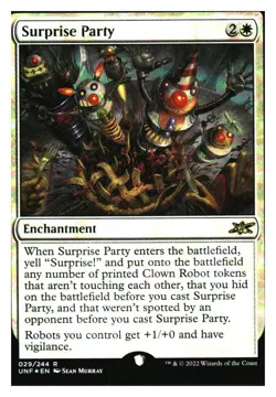 Surprise Party (foil) Rare Unfinity MTG - NM+ - Image 1