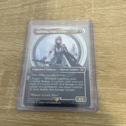 Lightning, Army of One 320 -Borderless- Final Fantasy Magic The Gathering MTG - Image 1