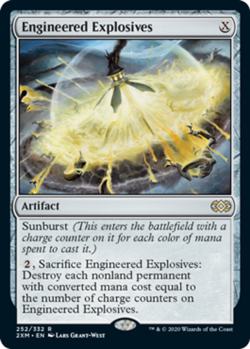 1x Engineered Explosives - Foil NM-Mint, English Double Masters MTG Magic - Image 1