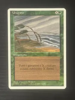Magic MTG Italian Revised Hurricane Artist Proof Near Mint - Only 50 Exist! - Image 1