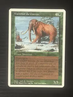 Magic MTG Italian Revised War Mammoth Artist Proof Near Mint - Only 50 Exist! - Image 1