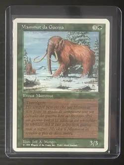 Magic MTG Italian Revised War Mammoth Artist Proof Near Mint - Only 50 Exist! - Image 3