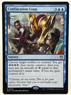 Confiscation Coup NM/M* Aetherdrift Commander ENGLISH 0073 mtg -UnltdCards - Image 1