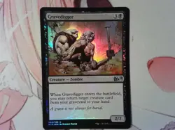 Foil Gravedigger - Magic 2015 M15 - Magic the Gathering black - Image 1