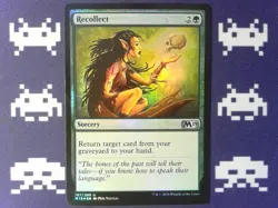 Foil Recollect Core Set 2019 - Magic the Gathering MTG Green - Image 1