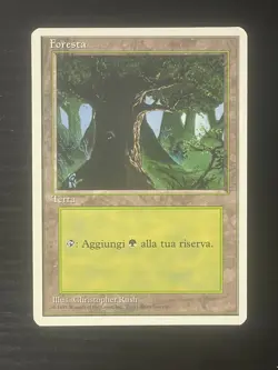 Magic MTG Italian Revised Forest Artist Proof Near Mint - Only 50 Exist! - Image 1