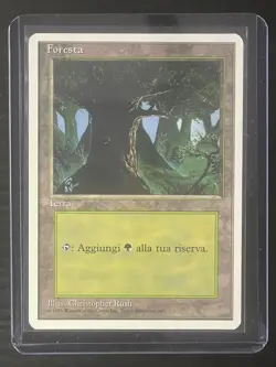 Magic MTG Italian Revised Forest Artist Proof Near Mint - Only 50 Exist! - Image 3