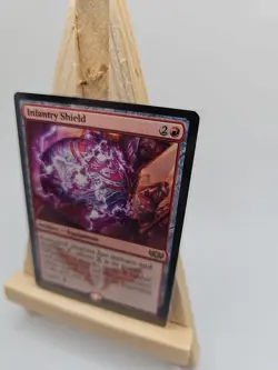 MTG Infantry Shield Commander: Tarkir: Dragonstorm 0035 Near Mint Condition - Image 3
