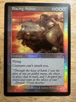 Blazing Archon (Retro Frame) #302 (Foil) (NM) Ravnica Remastered RVR Magic MTG - Image 1