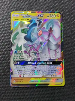 Pokemon Arceus & Dialga & Palkia Tag Team GX Sun & Moon Cosmic Eclipse 159 Mint - Image 1