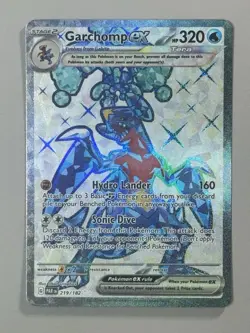 MNTY Pokemon TCG Garchomp ex 219/182 Paradox Rift Ultra Rare Full Art Holo NM - Image 1