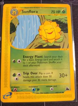 Pokemon Sunflora Skyridge Non-Holo Common Card #105/144 - Image 1