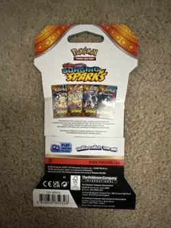 Pokemon TCG - SURGING SPARKS Sleeved Booster Pack Scarlet Violet Sealed/New !!!! - Image 2
