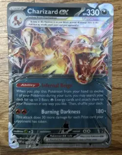 Jumbo Lenticular Charizard ex - 054/091 - SVP 196 -Exclusive Promo Pokemon - Image 1