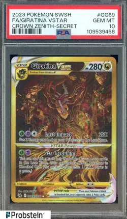 2023 Pokemon SWSH Crown Zenith Secret #GG69 Giratina Vstar FA PSA 10 GEM MINT - Image 1