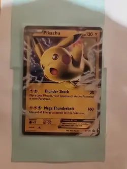 Pokemon TCG Pikachu EX XY174 Promo Holo Card - Image 1