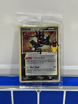 Pokemon Greninja SWSH144 Celebrations Gold Star Promo 25th Anniversary SEALED - Image 1