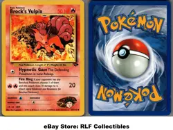 2000 Pokemon, Gym Challenge, #37/132 Brock's Vulpix, Uncommon - Image 1